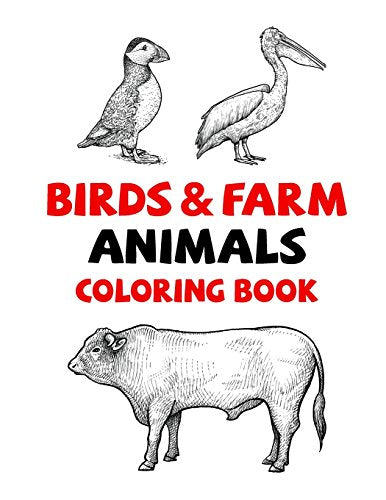 Birds&farm Animals Coloring Book