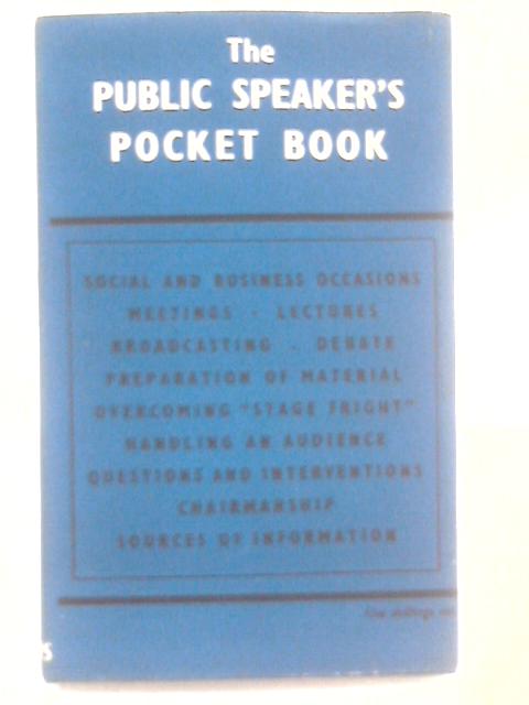 The Public Speakers Pocket Book