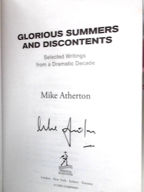 Glorious Summers and Discontents (Cricket)