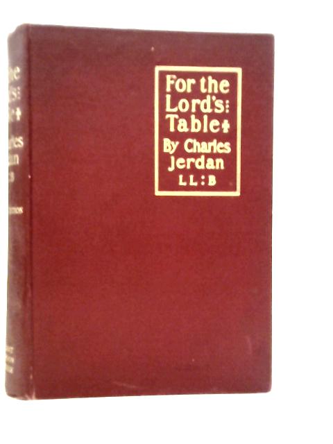 For The Lord's Table