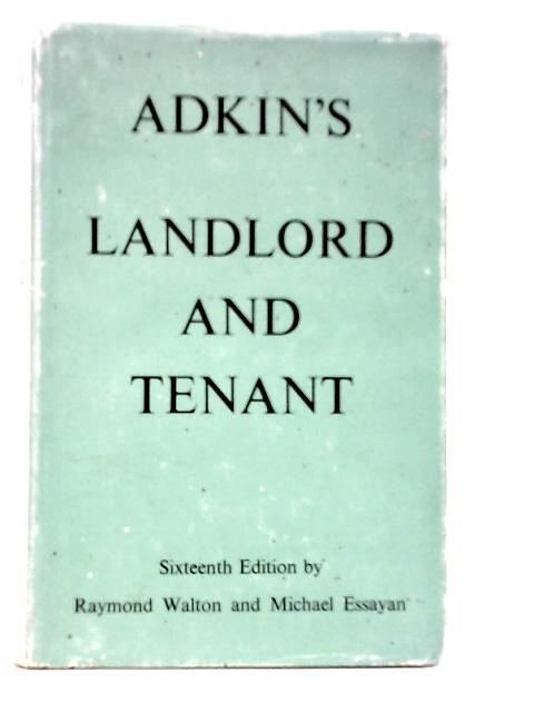 A Handbook of the Law Relating to Landlord & Tenant