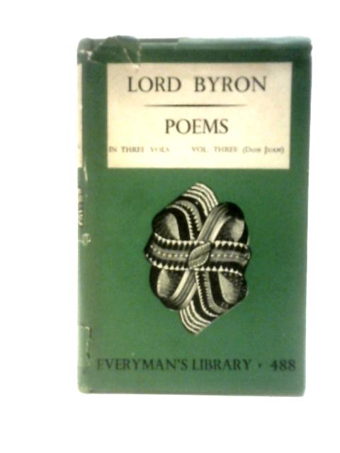 Poems: Don Juan Volume Three
