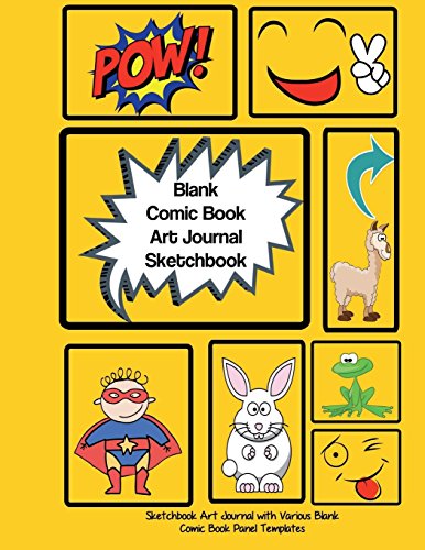 Blank Comic Book Art Journal Sketchbook