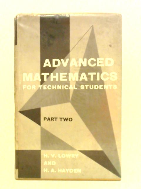 Advanced Mathematics for Technical Students Part II