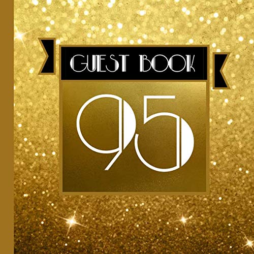 95 Guest Book: Gold Guest Book Includes Gift Tracker and Picture Memory Section to Create a Lasting Keepsake to Treasure Forever