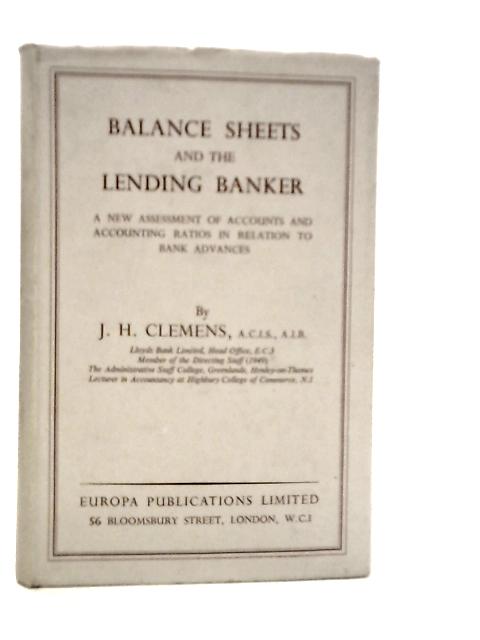 Balance Sheets and the Lending Banker