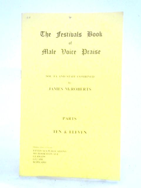 The Festival Book of Male Voice Praise - Parts Ten & Eleven