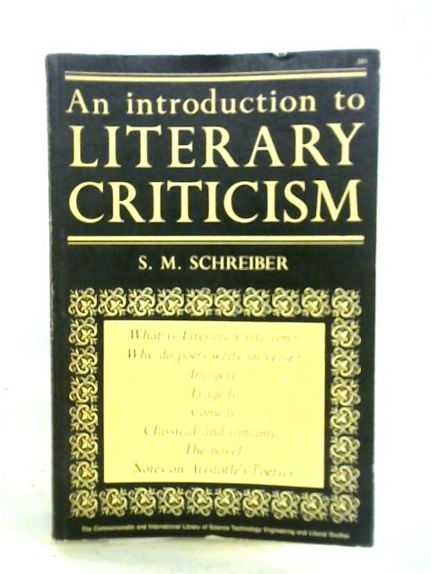 Introduction to Literary Criticism
