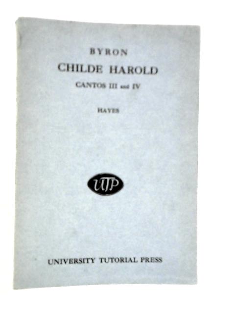 Childe Harold's Pilgrimage. Cantos III, IV