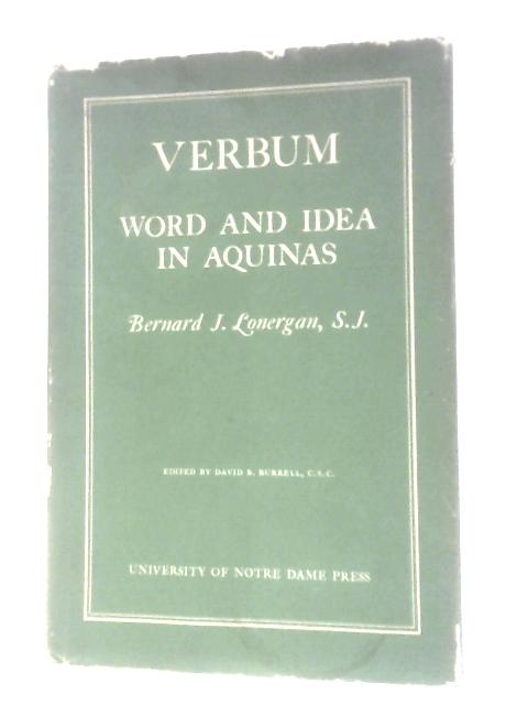 Verbum: Word and Idea in Aquinas