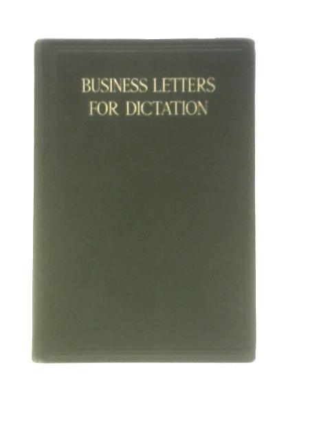 Business Letters for Dictation