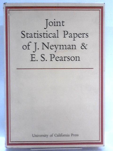 Joint Statistical Papers