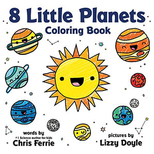 8 Little Planets Coloring Book 