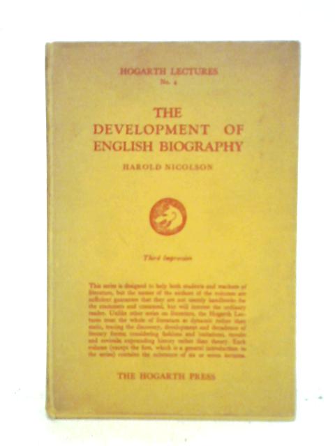 The Development Of English Biography