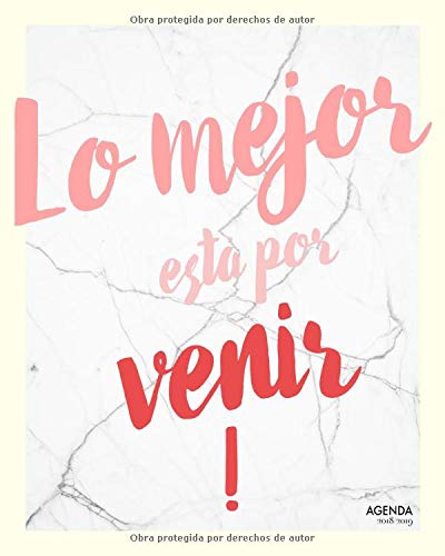 Agenda  Lo mejor esta por venir Agenda con frases positivas Organizador y planificador personal Semana Vista Octubre   diciembre  Spanish Edition