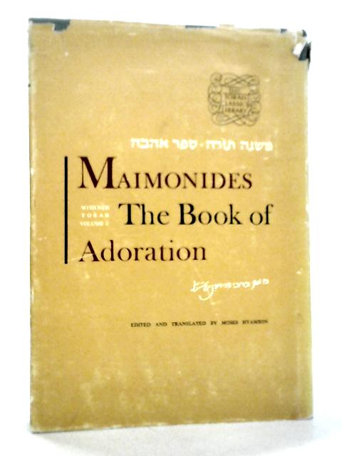 Maimonides: The Book of Adoration
