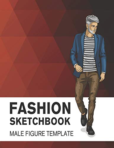 Fashion Sketchbook Male Figure Template
