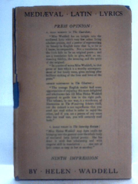 Medieval Latin Lyrics