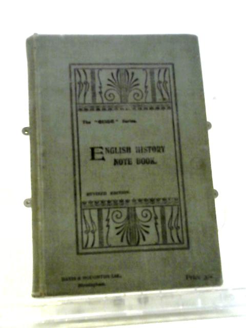 An English History Note Book