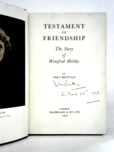 Testament of Friendship: The Story of Winifred Holtby 