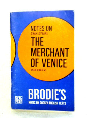 Notes on Shakespeare - the Merchant of Venice