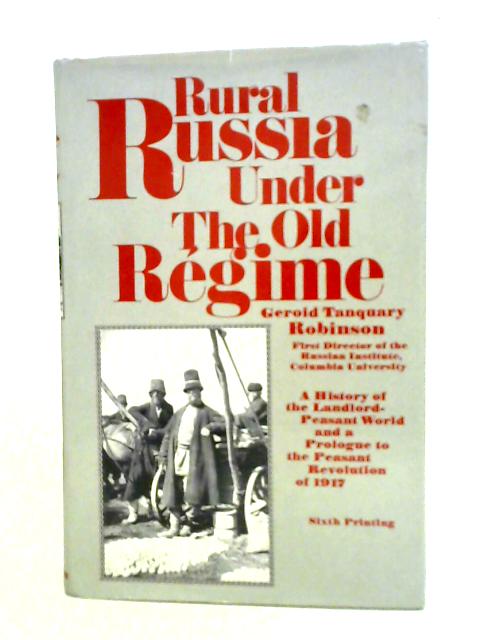 Rural Russia Under the Old Regime