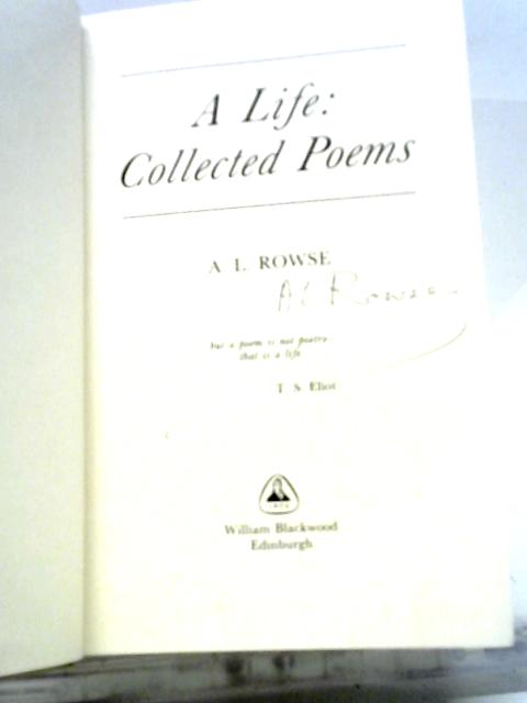 A Life: Collected Poems