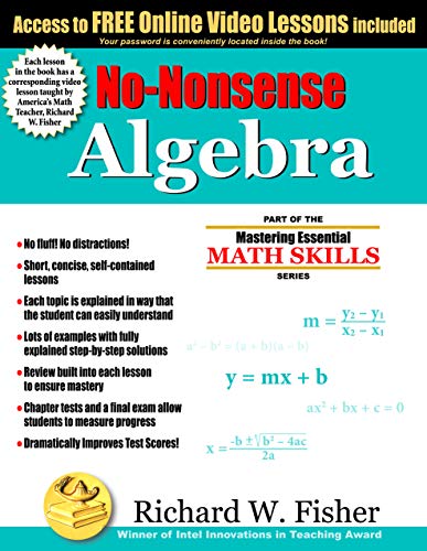 No-Nonsense Algebra With Companion DVD