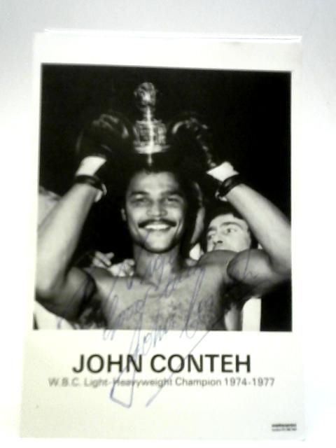John Conteh Signed Photograph