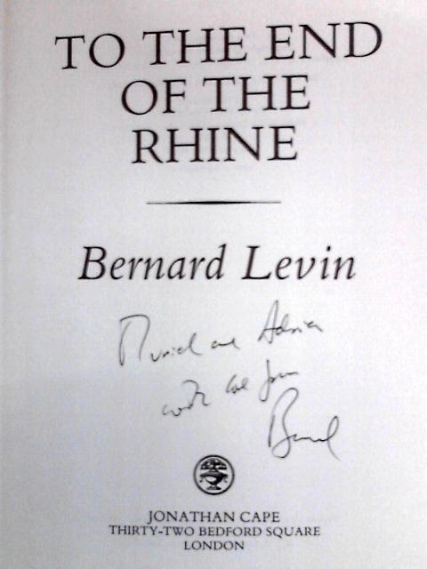 To the End of the Rhine