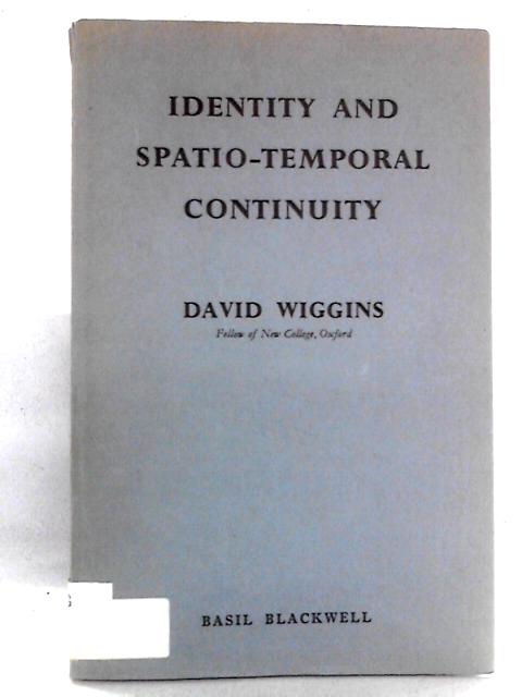Identity and Spatio-Temporal Continuity