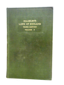 Halsbury's Laws of England Vol.3 