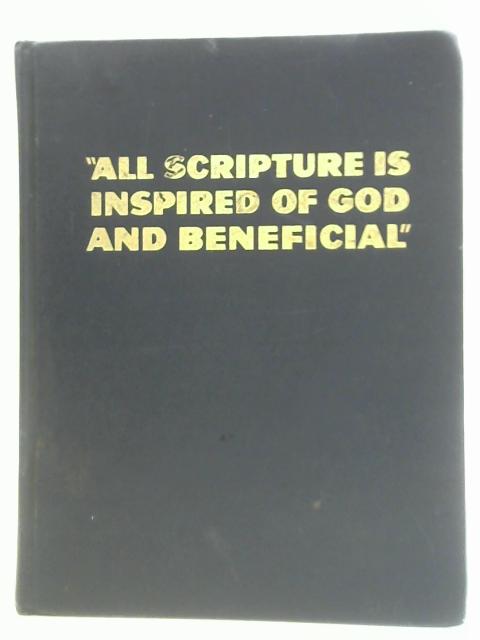 All Scripture Is Inspired Of God And Beneficial