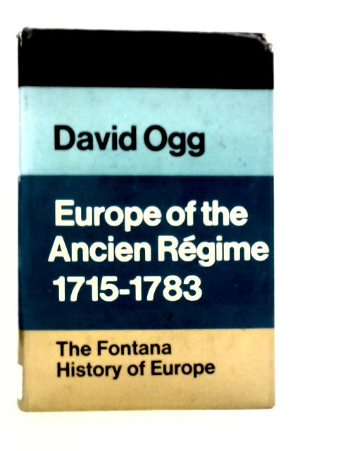 Europe of the Ancien Regime 1715-1783