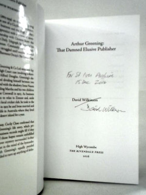 Arthur Greening: That Damned Elusive Publisher
