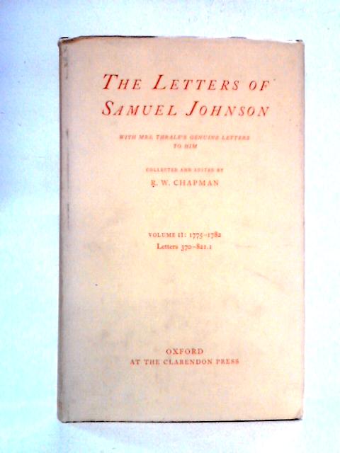 The Letters of Samuel Johnson, Volume II, 1775-1782