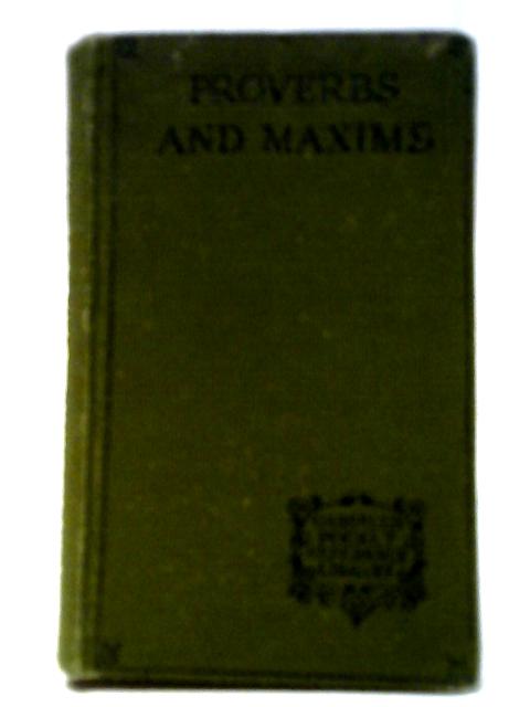 Proverbs and Maxims | Old & Rare at World of Books AU