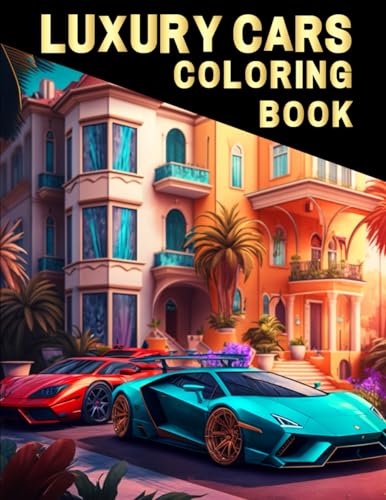 101 Luxury Cars Coloring Book
