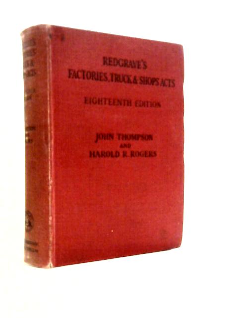 Redgrave's Factories, Truck & Shops Acts