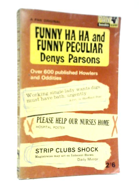 Funny Ha Ha And Funny Peculiar