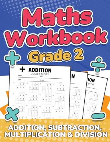 Maths Workbook Grade 2 | Addition, Subtraction, Multiplication and Division