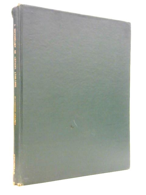 A Dictionary of Artists 1760-1893