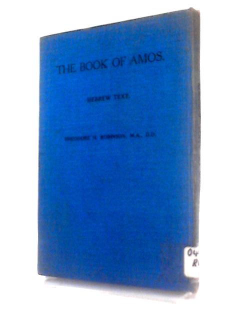 The Book of Amos