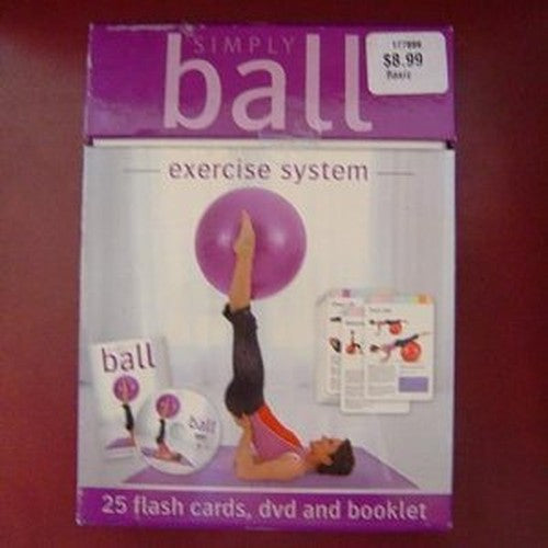 Simply Ball Exercise System Box Set: 25 Flash Cards, DVD, and Booklet.