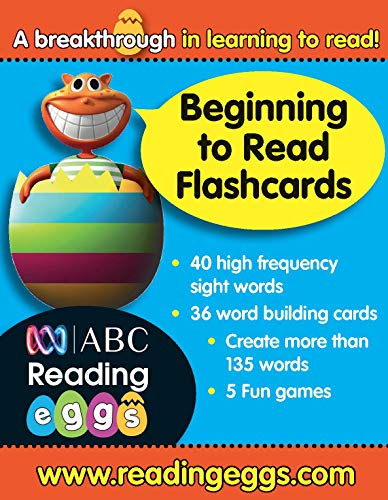 Reading Eggs Ages 4 to 6 Beginning to Read Flashcards