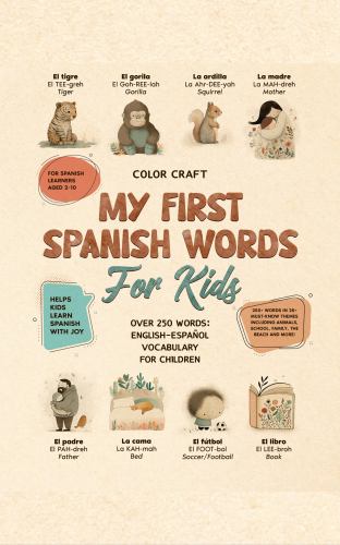 My First Spanish Words Book For Kids