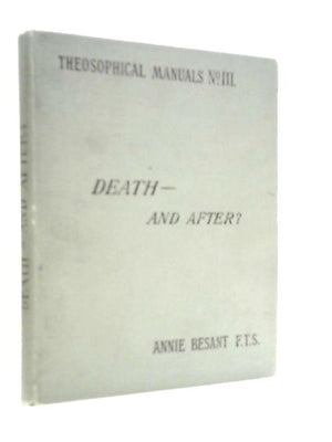 Death-and After?