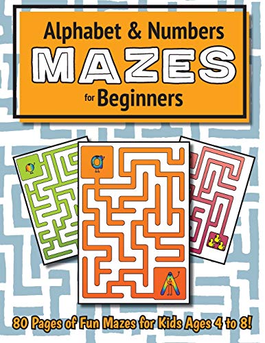 Alphabet and Number Mazes for Beginners