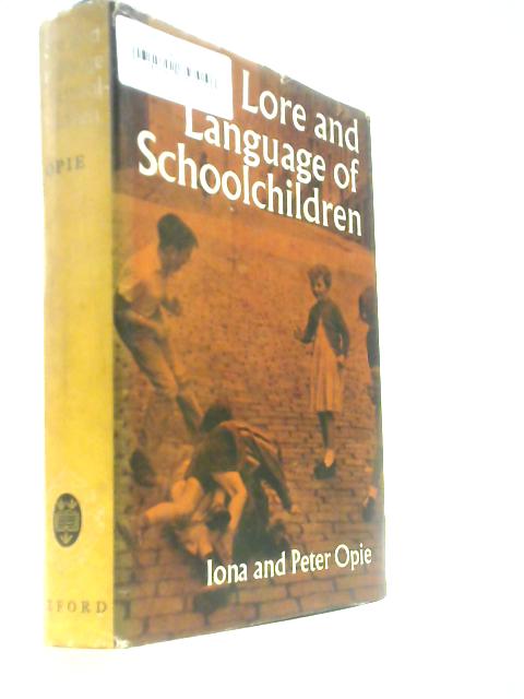 The Lore and Language of Schoolchildren