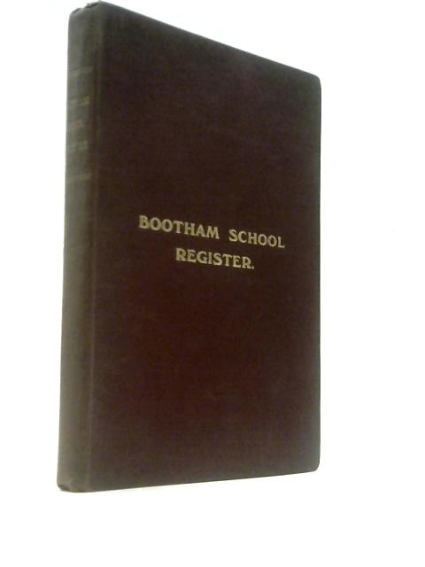 Bootham School Register (1914)